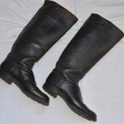 BOTTES OFFICIER DE CAVALERIE EPOQUE SECOND EMPIRE-GUERRE DE 1870/1870