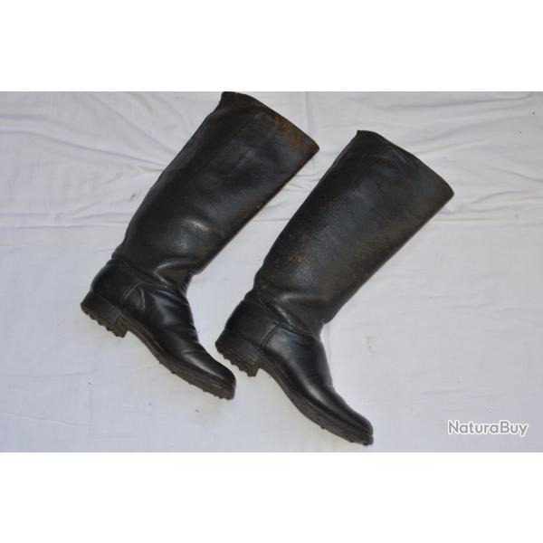 BOTTES OFFICIER DE CAVALERIE EPOQUE SECOND EMPIRE-GUERRE DE 1870/1870