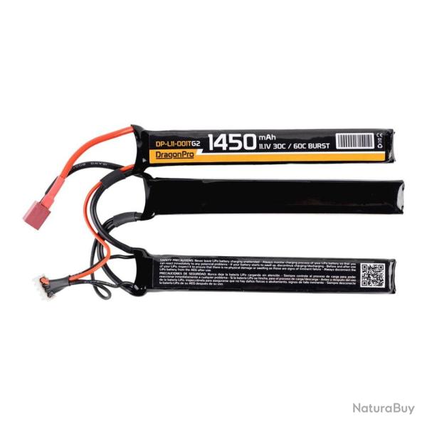 Batterie LiPo 11,1v Triple 1450 mAh G2 T-Dean (DragonPro)