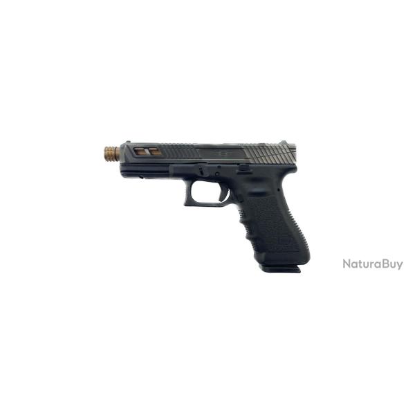 Pistolet Glock L2D Custom 17 Gen 3 Culasse Catalyst Battleworn Canon Bronze Filet� 1/2X28