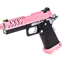 R&eacute;plique GBB gaz Hi-Capa 4.3 Noir / Rose 0,9J