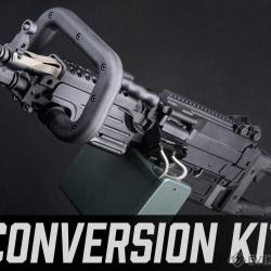 "Mugen Fire" Custom ChainSAW Zombie Killer Conversion Kit pour M249 A&K - Black - Matrix