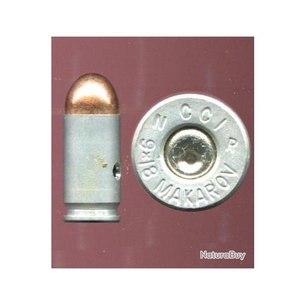 9 x 18 Makarov - CCI �tui aluminum  - marquage : CCI N R 9x18 MAKAROV