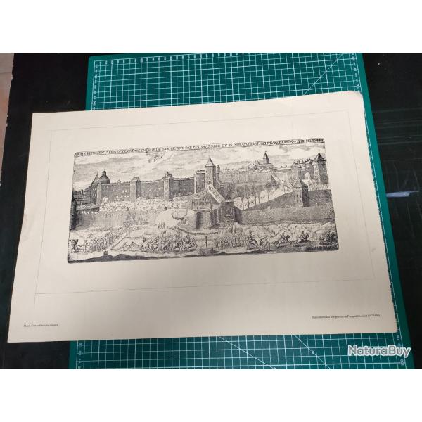 PRISE DE GENEVE REPRODUCTION D'UNE GRAVURE DE FRANCOIS DIODATI 17 EME SC, MUSEE D'ART ET D'HISTOIRE