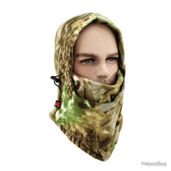 Cagoule en polaire � lacets - camo 1 - LIVRAISON GRATUITE