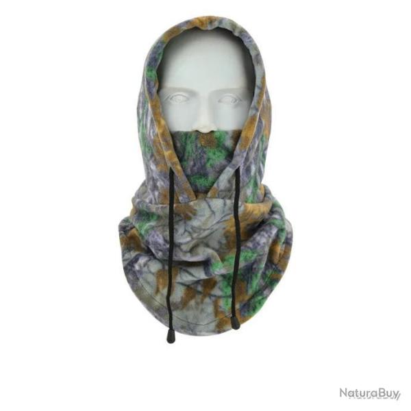 Cagoule en polaire � lacets - camo 2 - LIVRAISON GRATUITE
