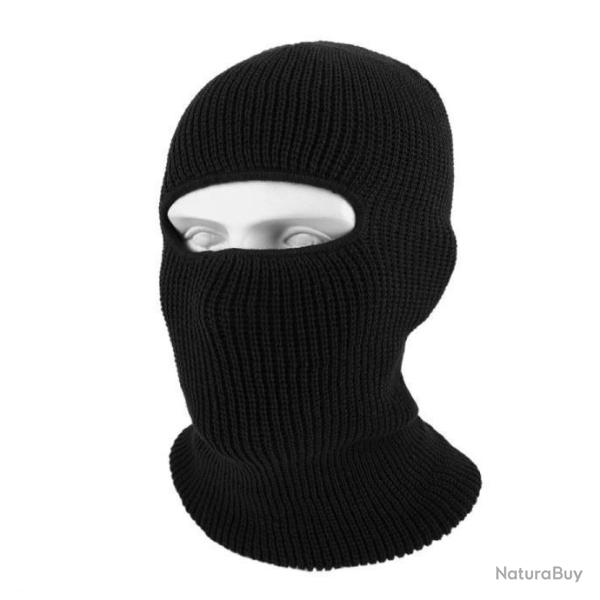 Cagoule bonnet 2-en-1 - noire - LIVRAISON GRATUITE