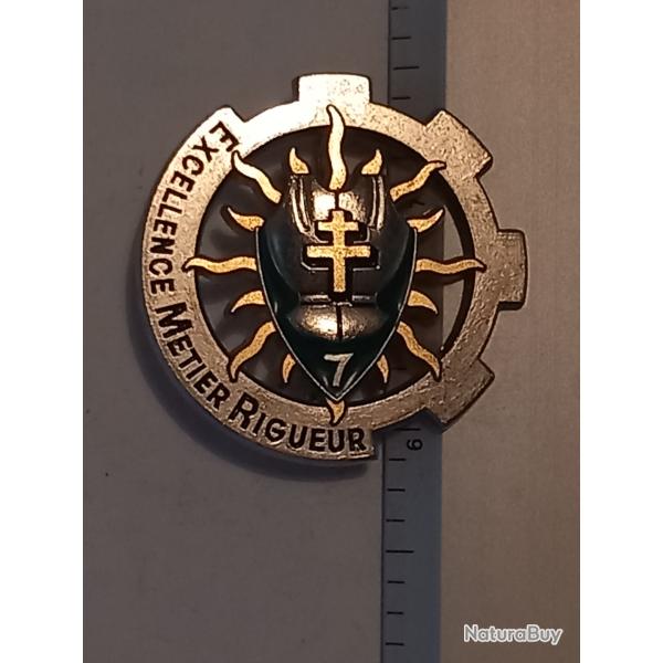 Insigne du 7�me escadron (escadron de maintenance r�gimentaire) du 6-12�me r�giment de cuirassiers