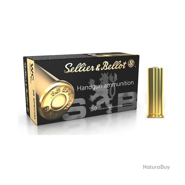 Munitions Sellier & Bellot 38 Special WC 148gr x50