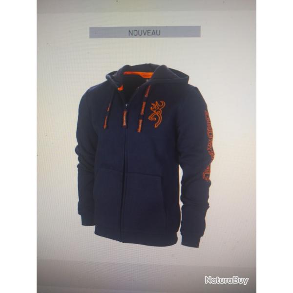 Sweatshirt zip Snapshot blue browning