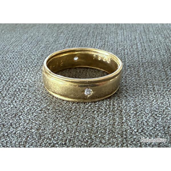 Tr�s grande bague homme - or massif 18 carats - taille 71 - alliance