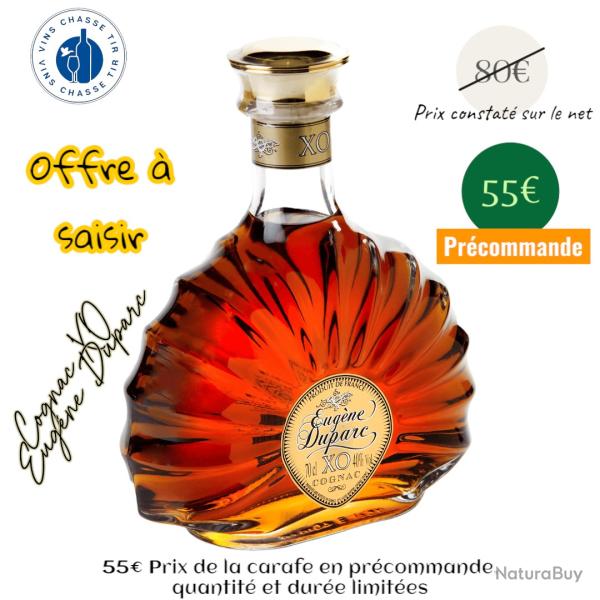 Cognac XO "Eug�ne DUPARC", carafe 70cl � saisir !!
