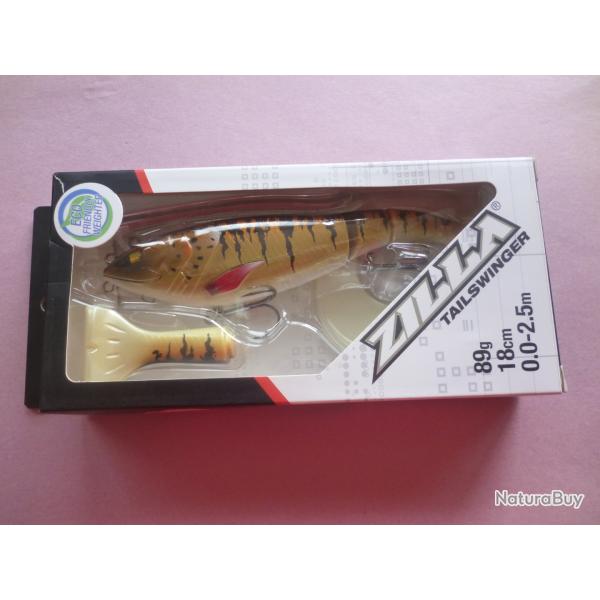 LEURRE HYBRIDE ARTICULE ZILLA TAILSWINGER 18CM - 89 g modle Burbot Motoroll