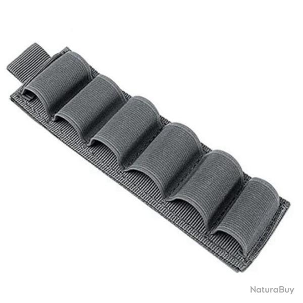 Cartouchi�re velcro 6 munitions calibre 16 - gris - livraison gratuite