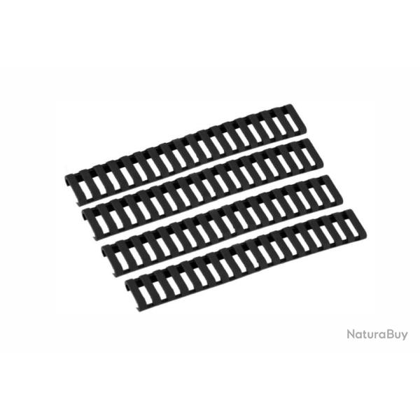 Lot de 4 couvres Rail noir pour rail picatinny 416