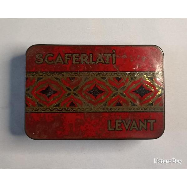 Boite vide Tabac SCAFERLATI Levant vintage 30/40