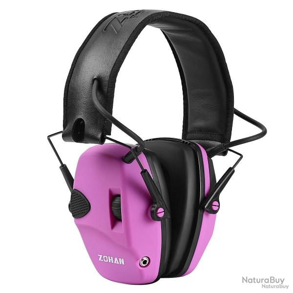 Casque antibruit �lectronique zohan - rose - livraison gratuite