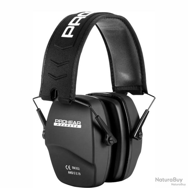 Casque antibruit zohan prohear - noir - livraison gratuite