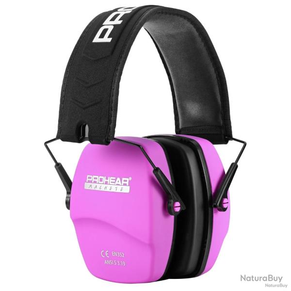 Casque antibruit zohan prohear - rose - livraison gratuite