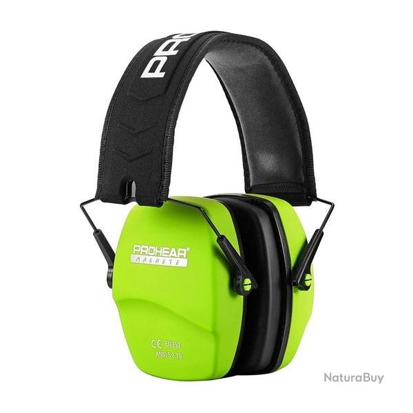 Casque antibruit zohan prohear - vert - livraison gratuite