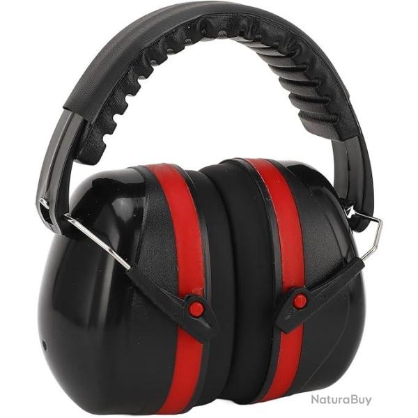 Casque antibruit snr 32db - rouge - livraison gratuite