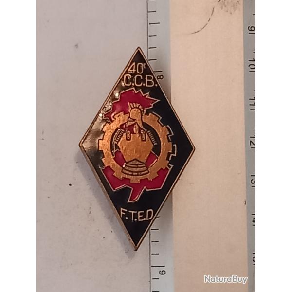 Insigne de la 40�me compagnie de camions bennes (40�me CCB)