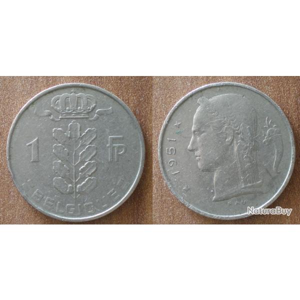 Belgique 1 Franc 1951 Piece