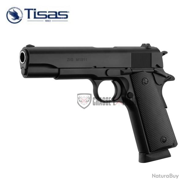 Pistolet TISAS Zig M 1911 A1 5" Cal 9X19 mm Noir