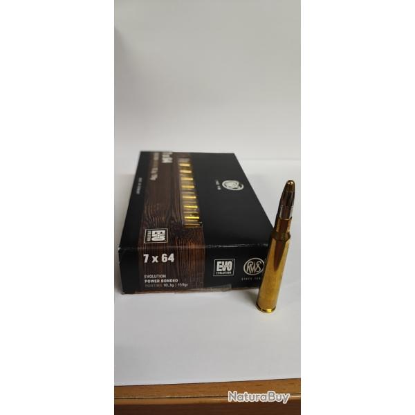 20 MUNTIONS RWS EVO - 7X64 - 10.3G - 159GR