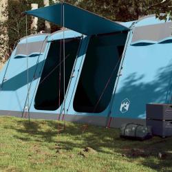 Tente familiale tunnel 8 personnes bleu imperm&eacute;able