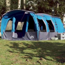 Tente familiale tunnel 8 personnes bleu imperm&eacute;able