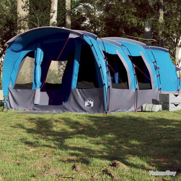 Tente familiale tunnel 8 personnes bleu imperm�able