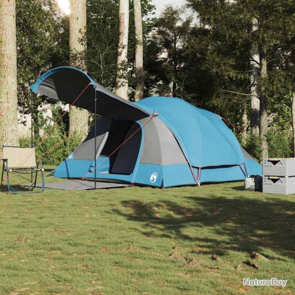 Tente familiale tunnel 8 personnes bleu imperm�able