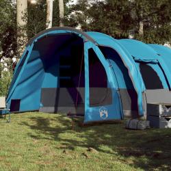 Tente familiale tunnel 8 personnes bleu imperm&eacute;able