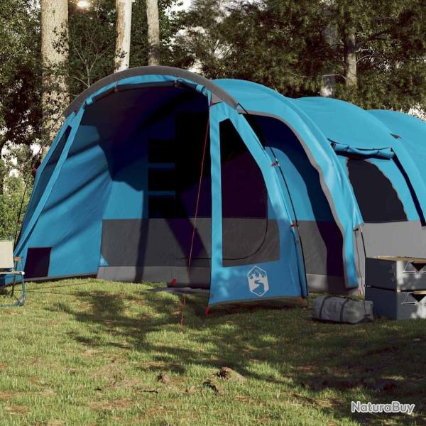 Tente familiale tunnel 8 personnes bleu imperm�able