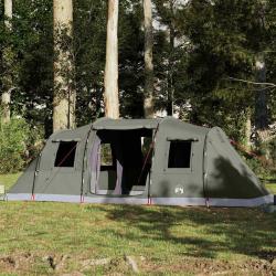 Tente familiale tunnel 6 personnes vert olive imperm&eacute;able alsavelo