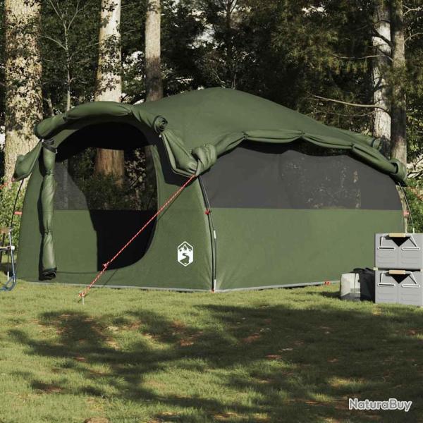 Tente familiale tunnel 6 personnes vert olive imperm�able alsavelo