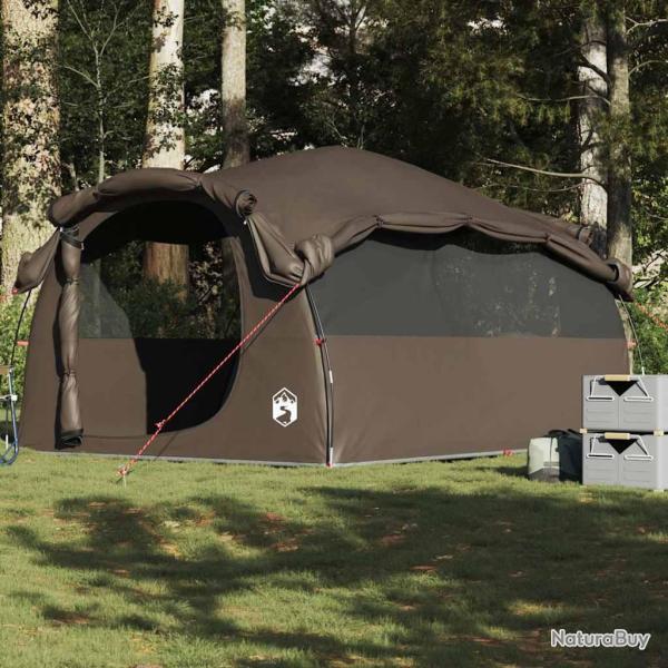 Tente familiale tunnel 6 personnes marron imperm�able alsavelo