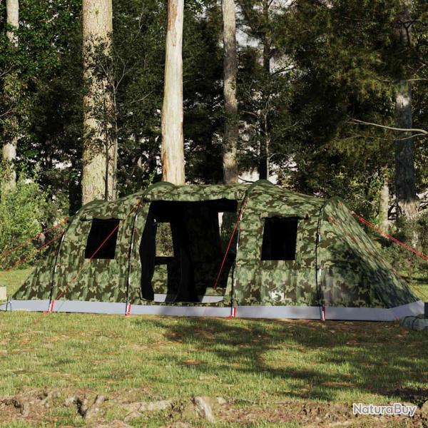 Tente familiale tunnel 6 personnes camouflage imperm�able alsavelo
