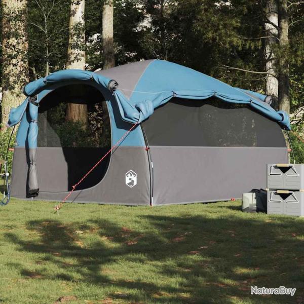 Tente familiale tunnel 6 personnes bleu imperm�able