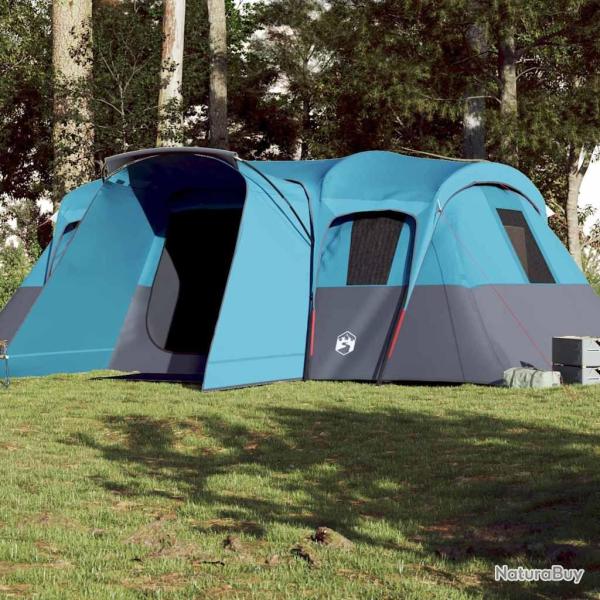 Tente familiale tunnel 16 personnes bleu imperm�able alsavelo