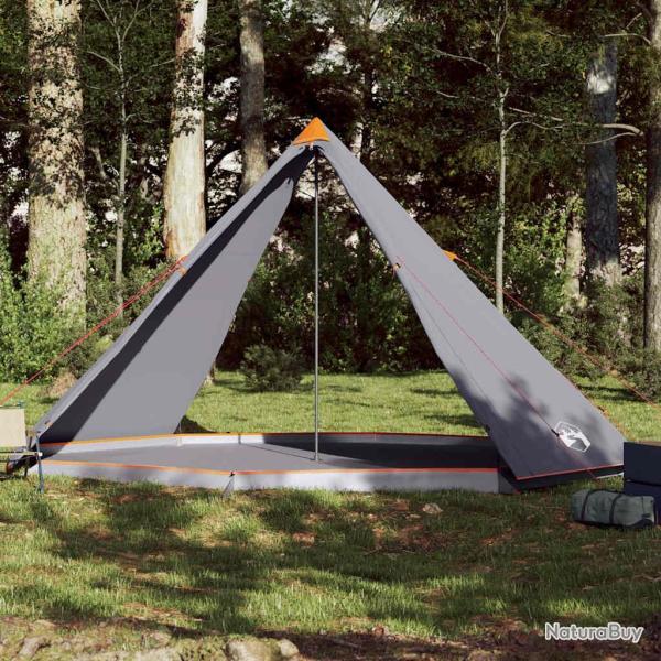 Tente familiale tipi 8 personnes gris et orange imperm�able