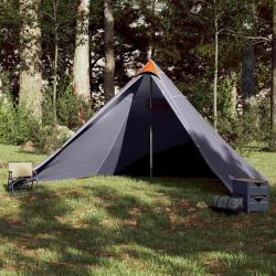 Tente familiale tipi 7 personnes gris et orange imperm&eacute;able