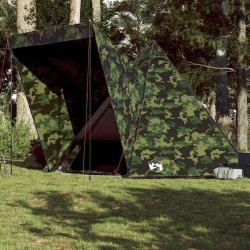 Tente familiale tipi 6 personnes camouflage imperm&eacute;able alsavelo