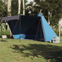 Tente familiale tipi 6 personnes bleu imperm&eacute;able