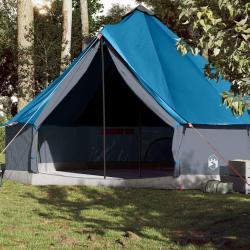Tente familiale tipi 10 personnes bleu imperm&eacute;able