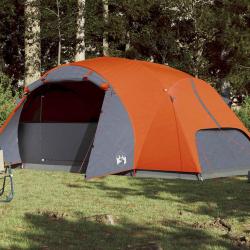 Tente familiale Crossvent 8 personnes orange imperm&eacute;able