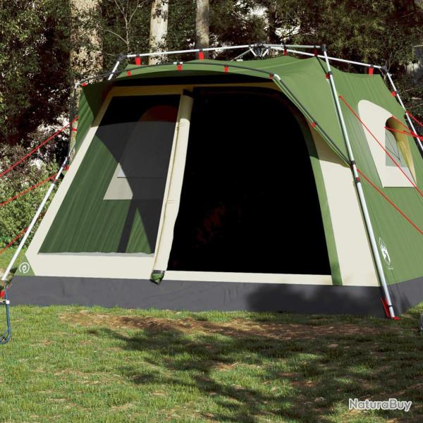 Tente familiale cabine 7 personnes vert d�gagement rapide alsavelo