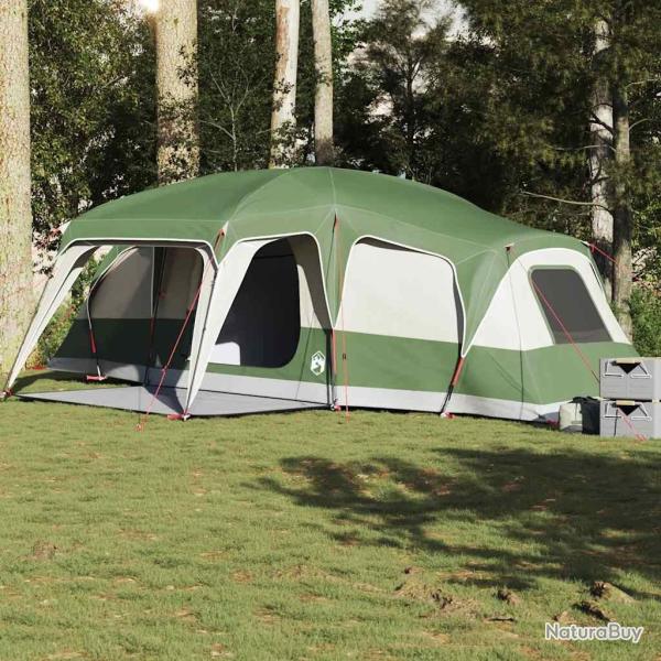 Tente familiale avec d�me porche 9 personnes vert imperm�able alsavelo