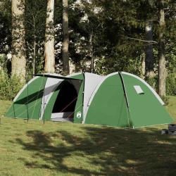 Tente familiale &agrave; d&ocirc;me 8 personnes vert imperm&eacute;able